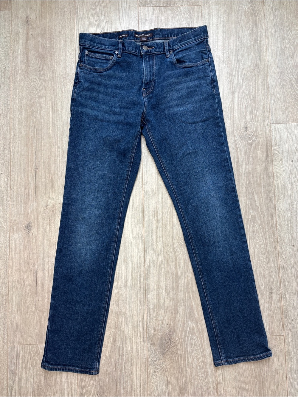 Michael Kors Men's Parker Slim Fit Jeans in Dark Blue Wash
